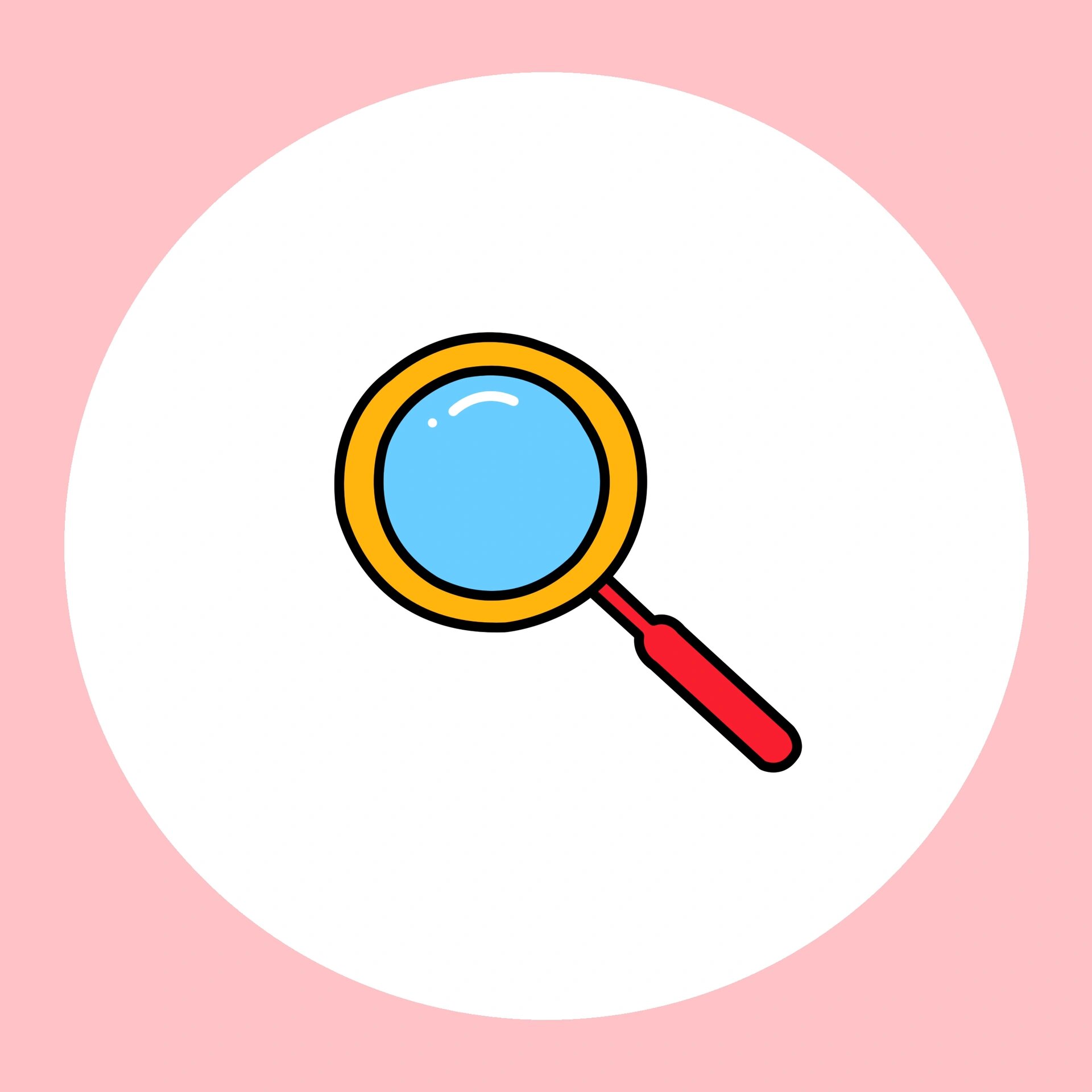 简笔画教程分享-文贝系列(放大镜