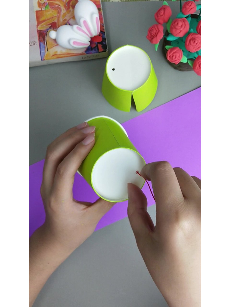 艺术启蒙 纸杯恐龙 简单几步在家就能做的小恐龙,快带着孩子一起试试