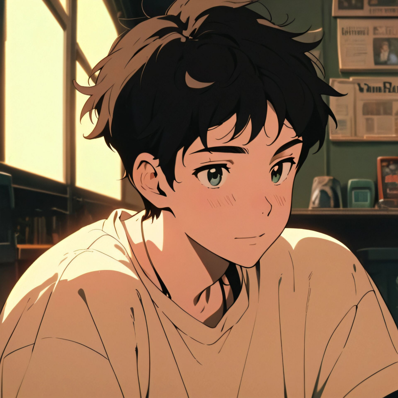 旧漫男生头像|温柔害羞男孩混搭 混搭一组温柔害羞男头.