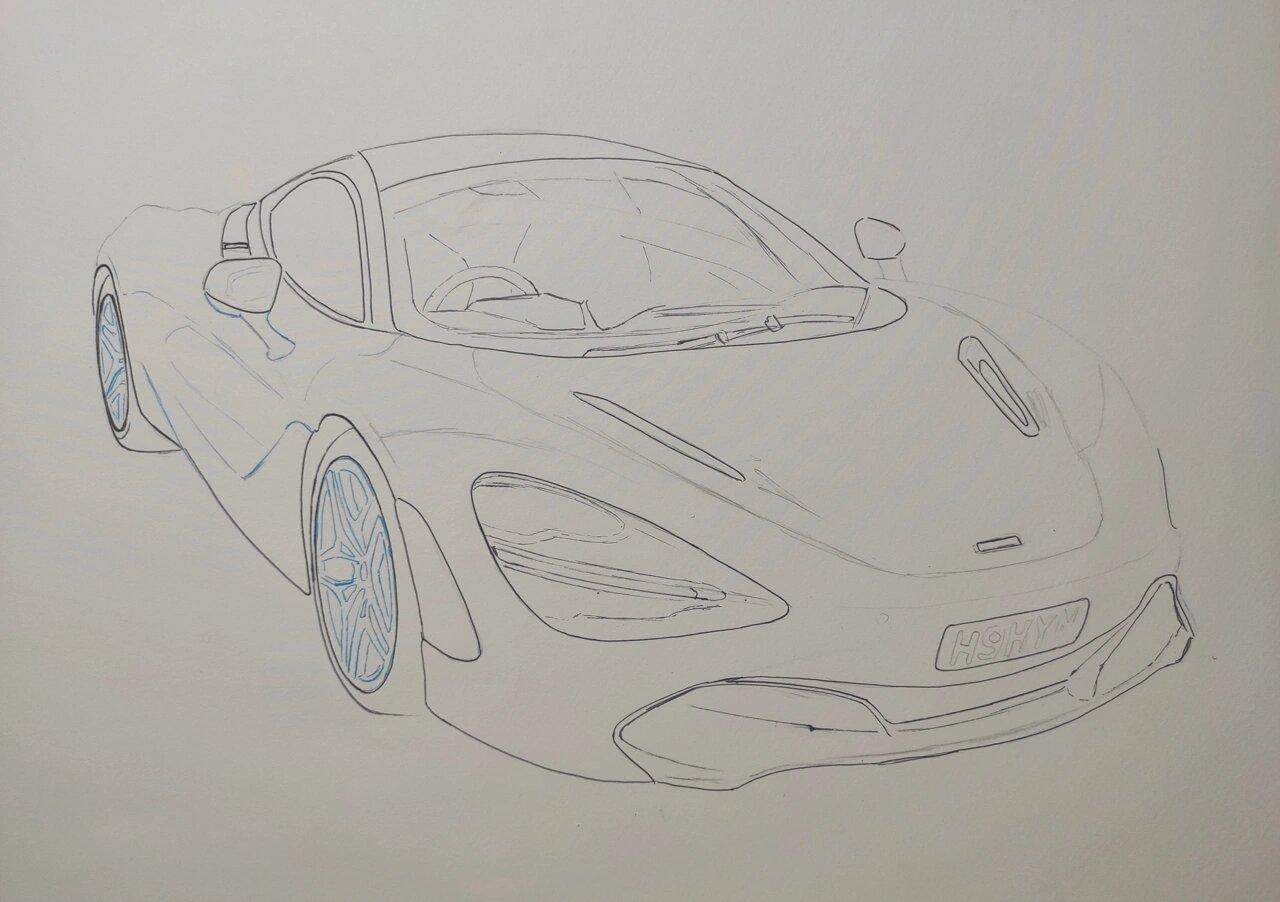 【手绘】迈凯伦720s