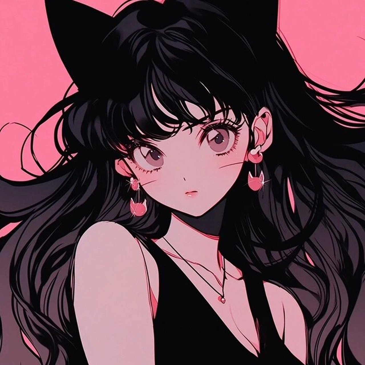 粉色系闺蜜头像 卡通漫画头像 又酷又飒又可爱 好爱