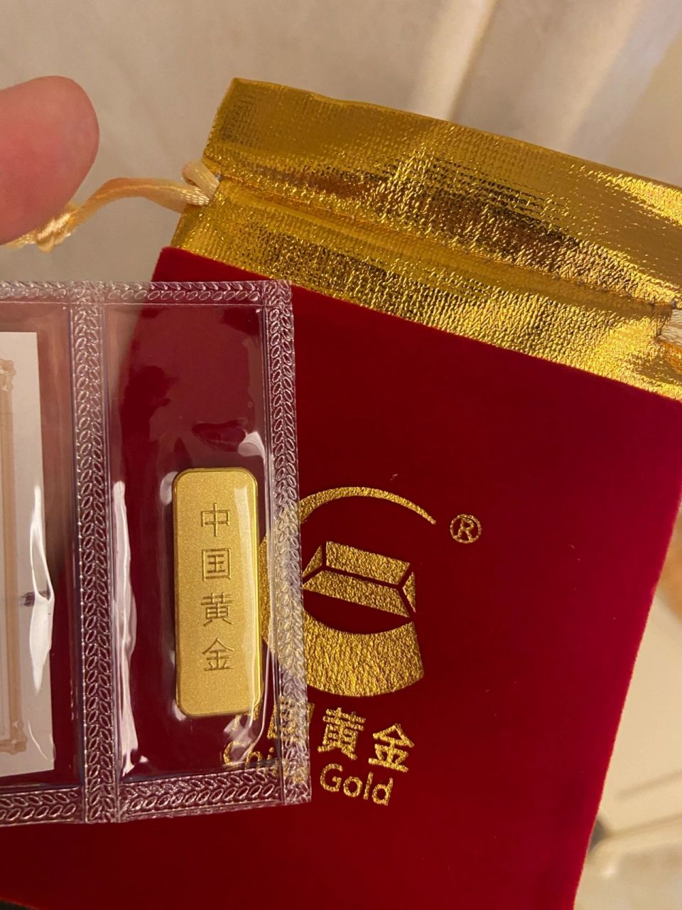 中国黄金10g小金条克价370.