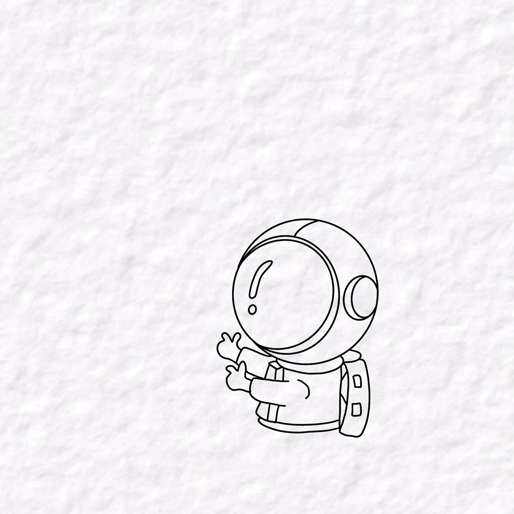 太空人简笔画教程