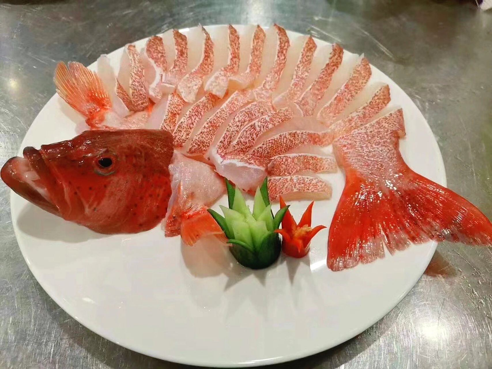 东星斑摆盘 每天都有新鲜到货的海鲜哦