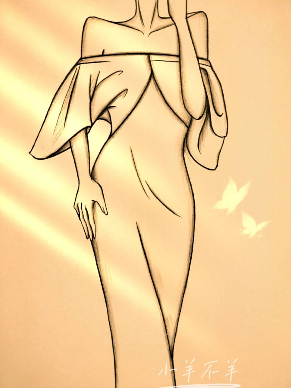 请大数据推给想学画画的宝们 美女简笔画74绘画过程74高考结束啦!