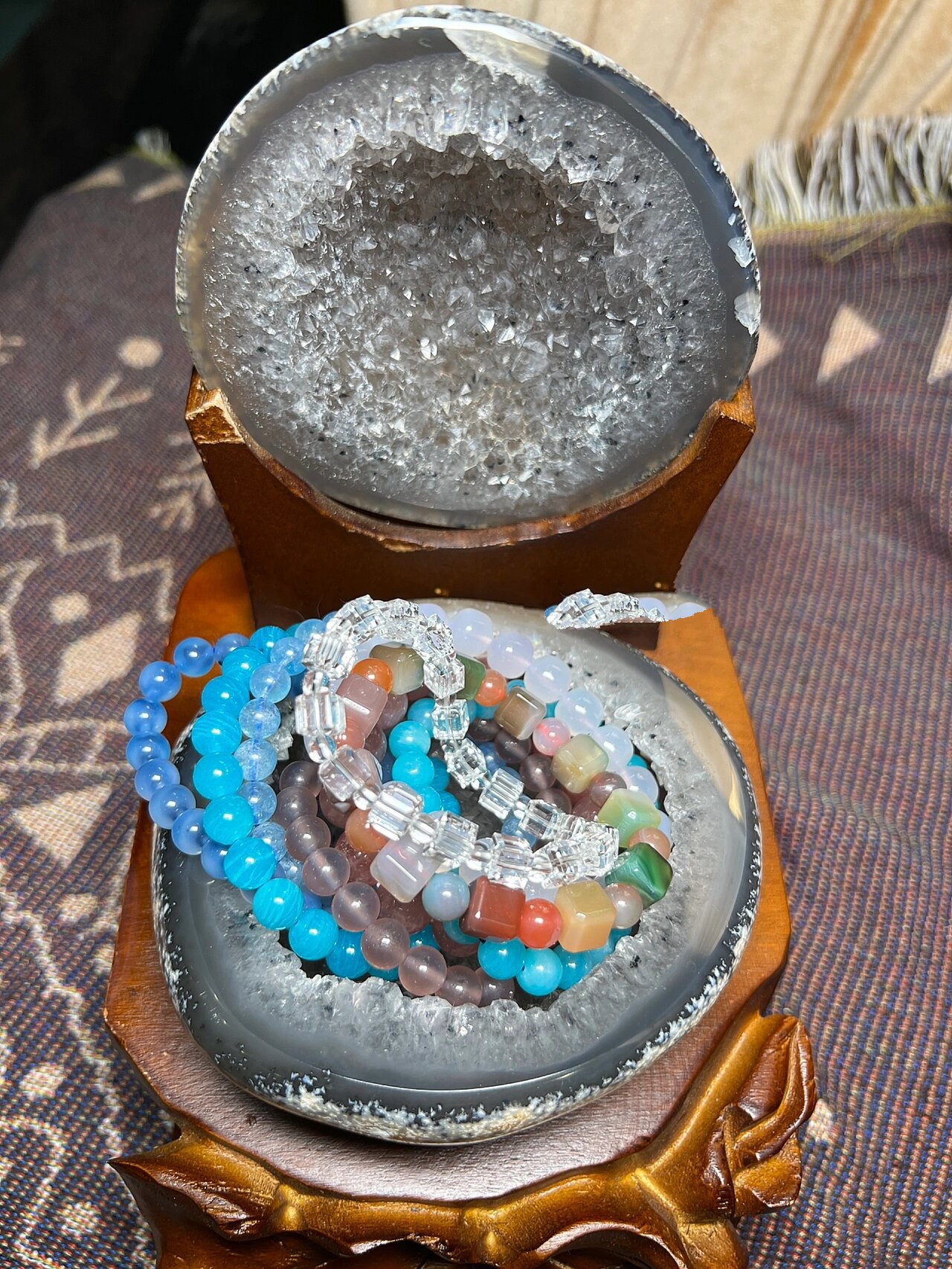 水晶人手必备的玛瑙聚宝盆|水晶消磁 玛瑙水晶聚宝盆可以聚米米90