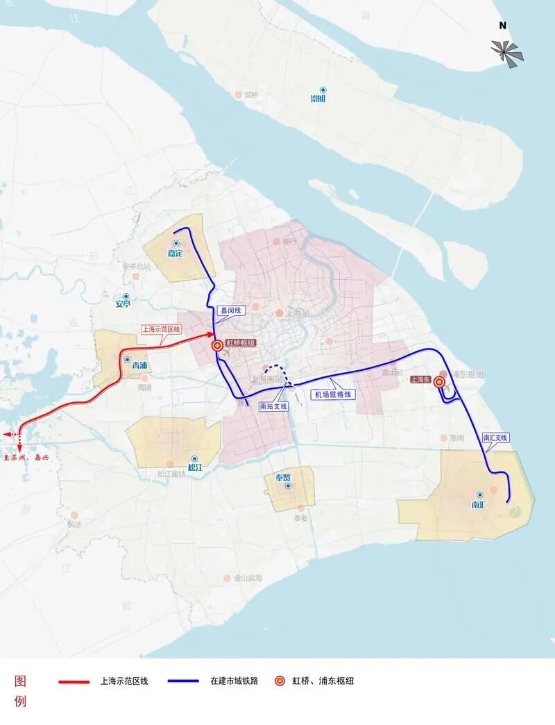 上海市域铁路嘉闵线预计2027年竣工 92上海市域铁路嘉闵线北起嘉定