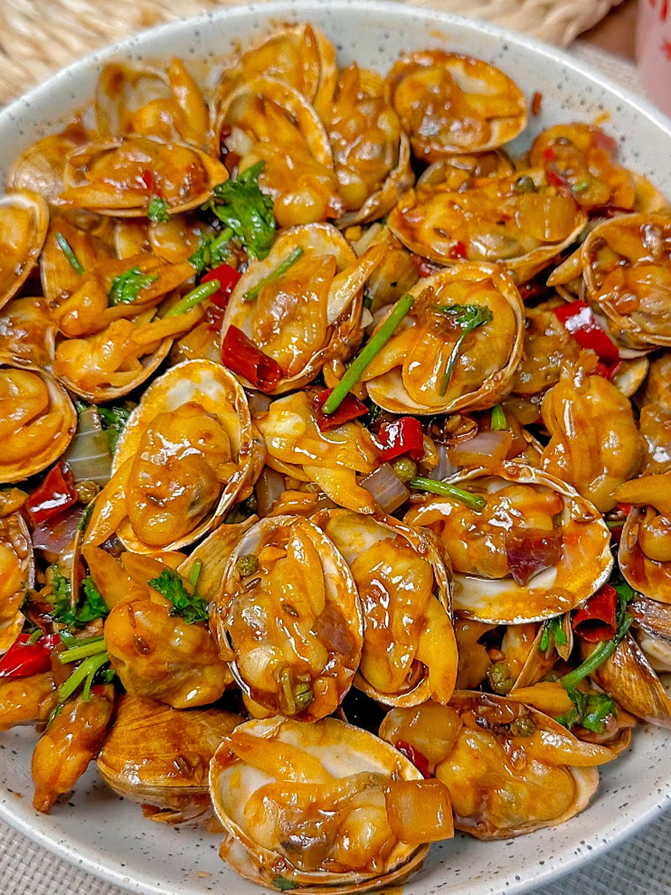 辣炒蚬子这样做!比外面的大排档还好吃!