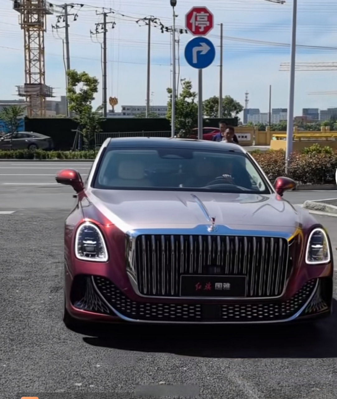 出来遛街的国产百万级豪华行政级轿车--红旗国雅.