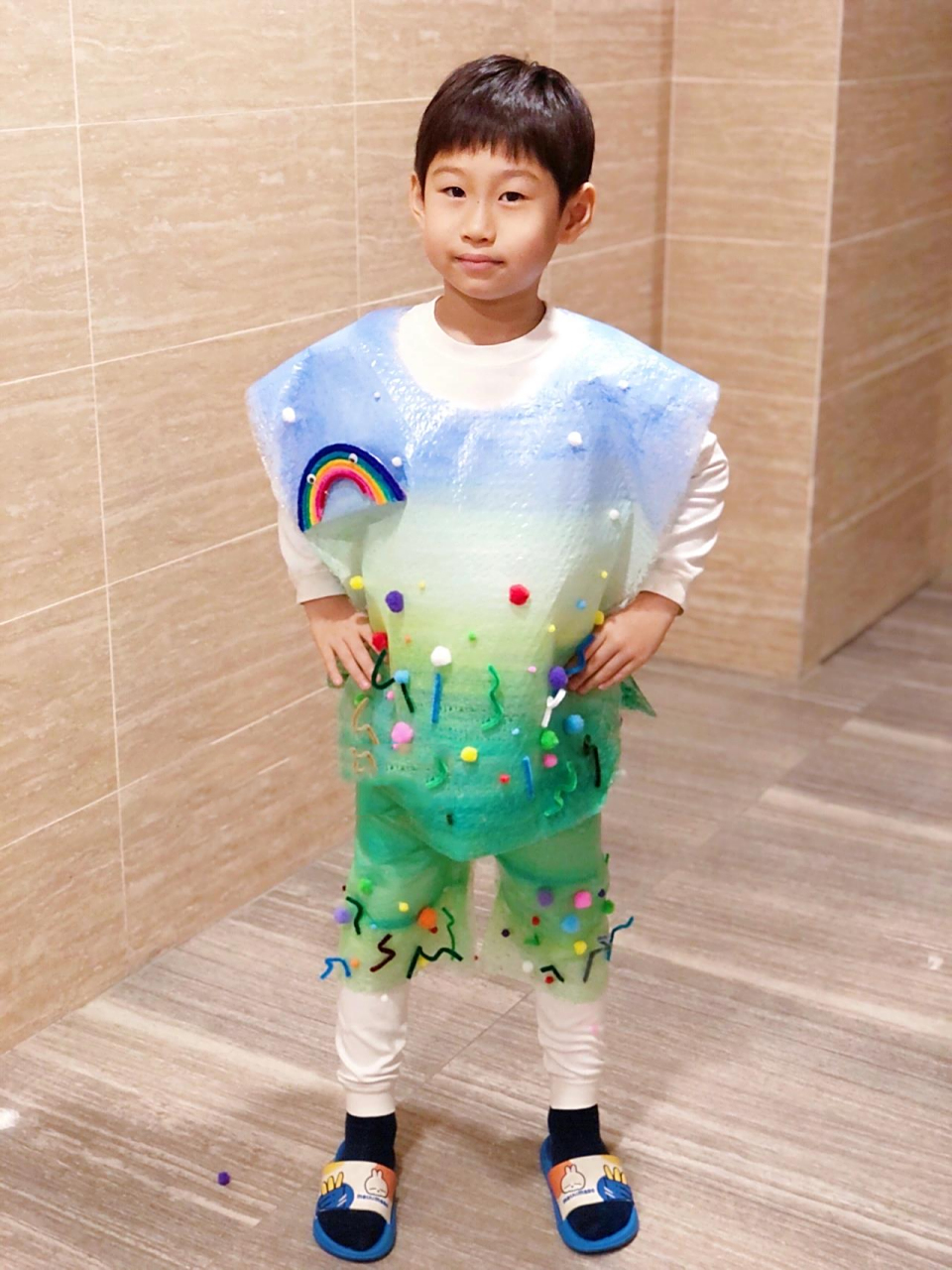 儿童手工 | 小学幼儿园环保时装秀9905 参加了学校开展的环保时装