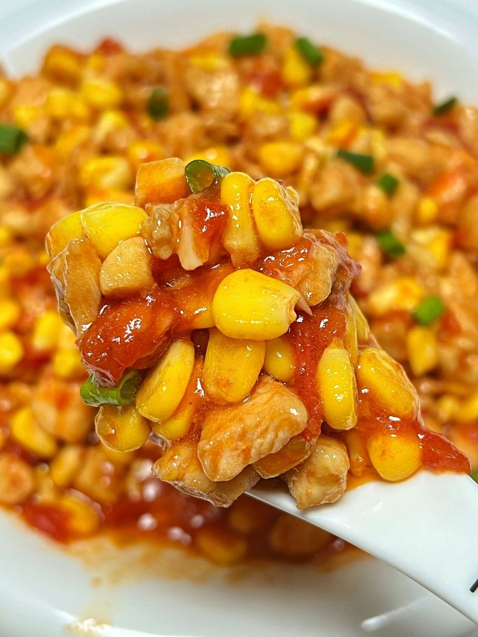 孩子超喜欢 今天来做一道玉米粒炒鸡丁99 玉米和鸡丁嫩嫩的!