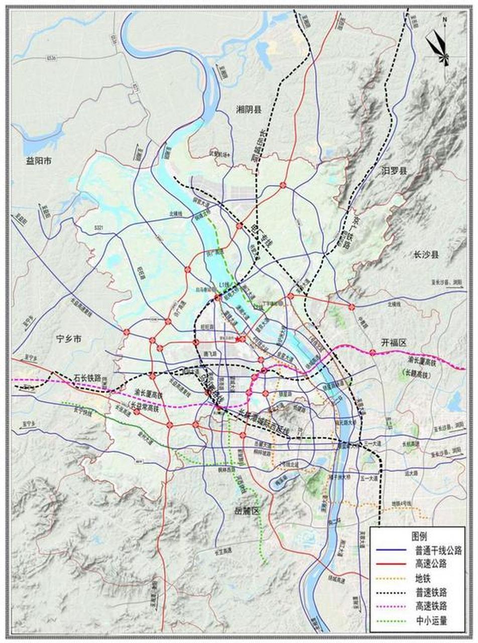 园区布局,生态格局,交通运输(高铁,高速等)十四五规划长沙 (1)城市