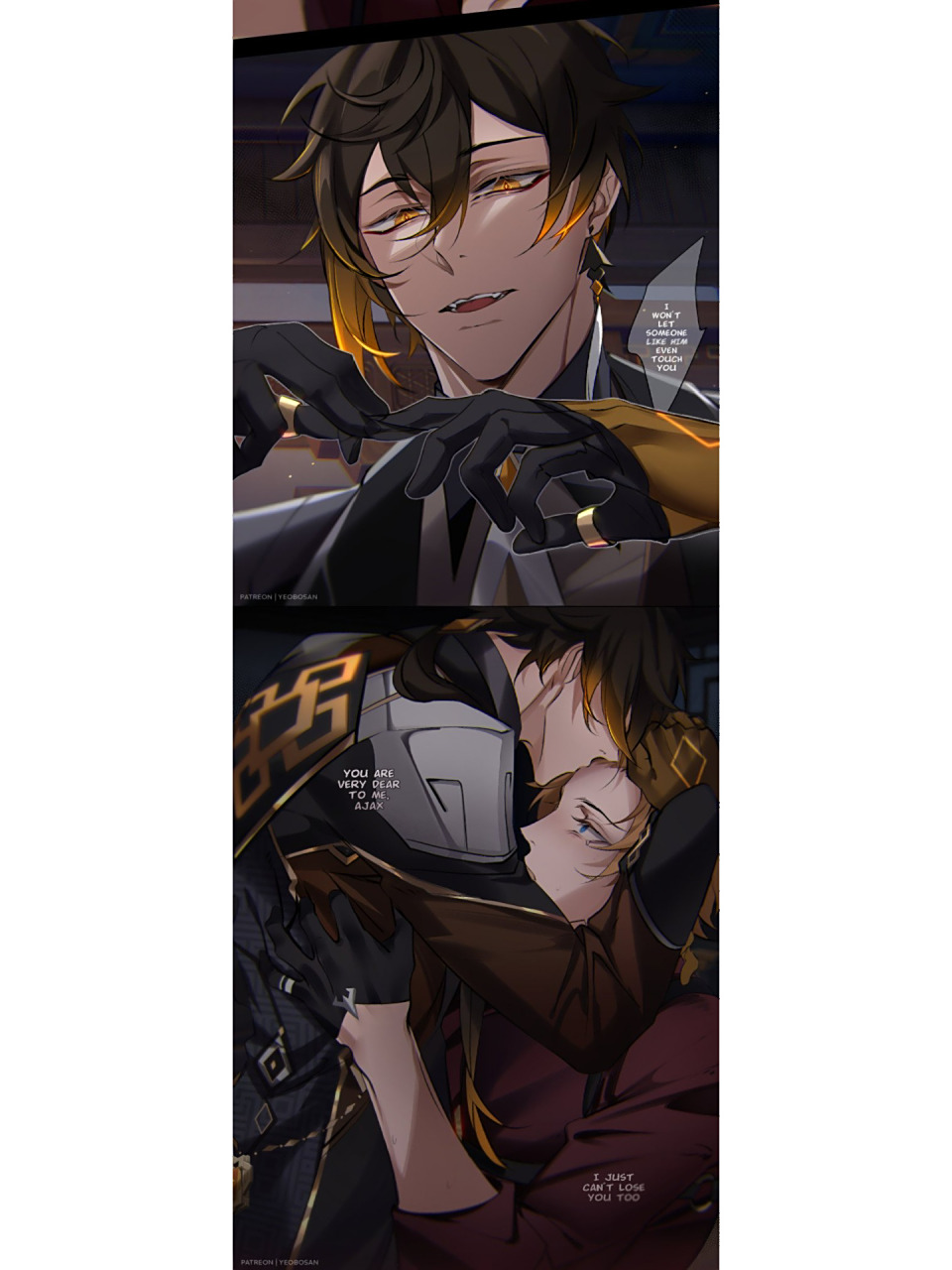 钟离x达达利亚 "我亲爱的人" 作者:crycry84488 *图片已授权,请勿转载