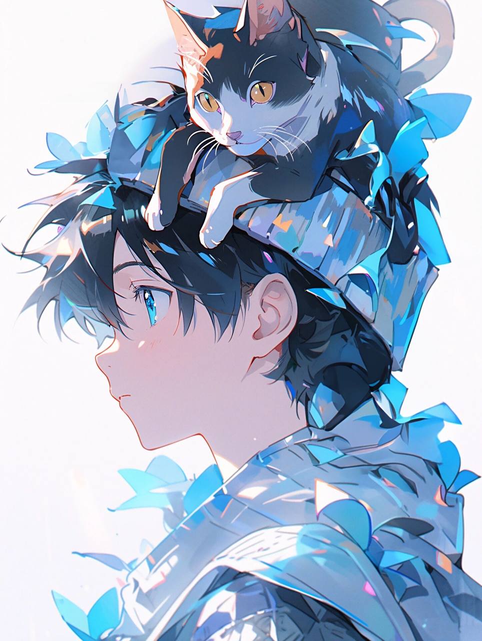 猫咪男生头像|给夏日续上一杯养猫男