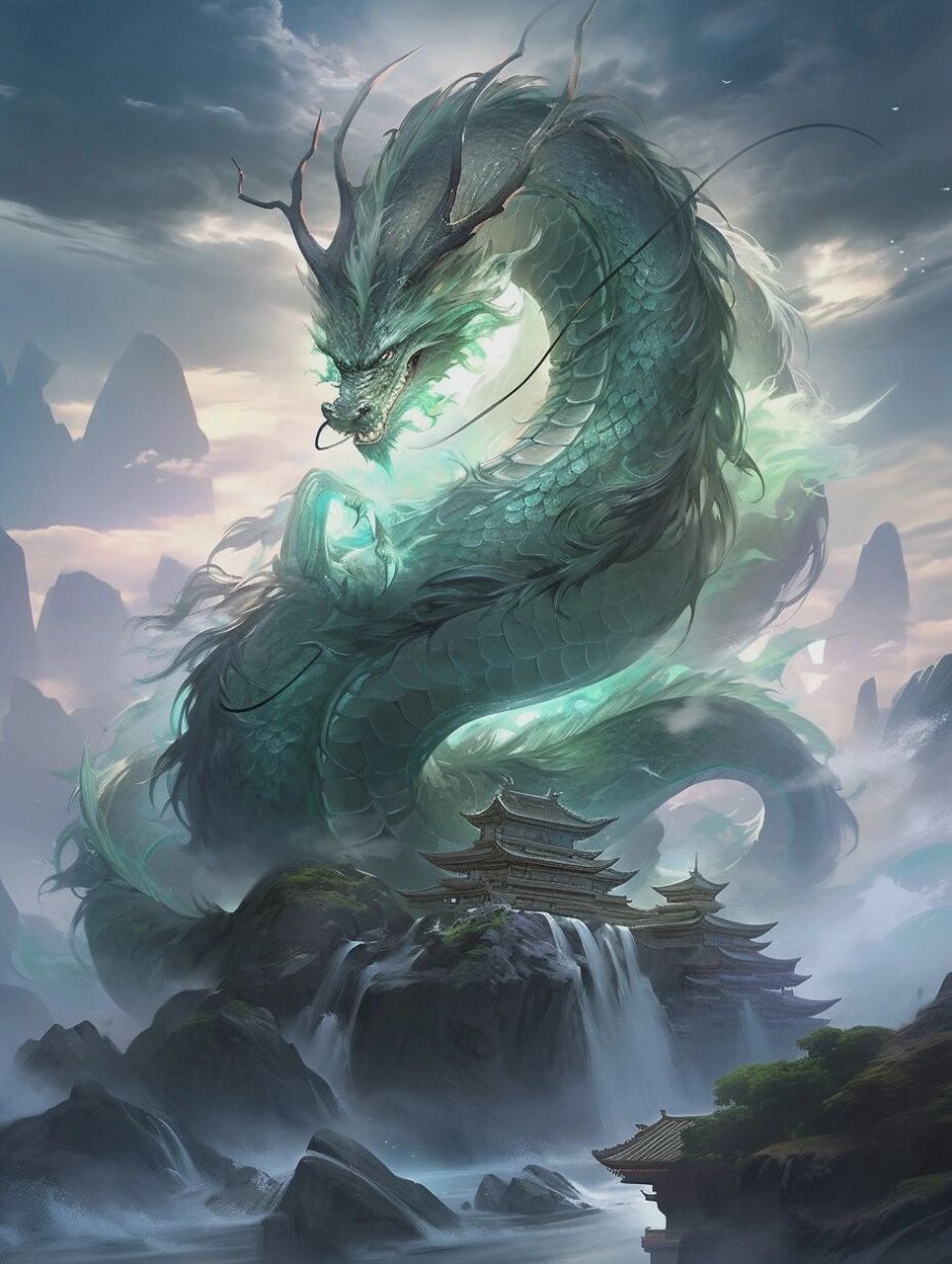 沧海蛟龙       "沧海"指的是广阔的海洋,而"蛟龙"则是古代神话中的