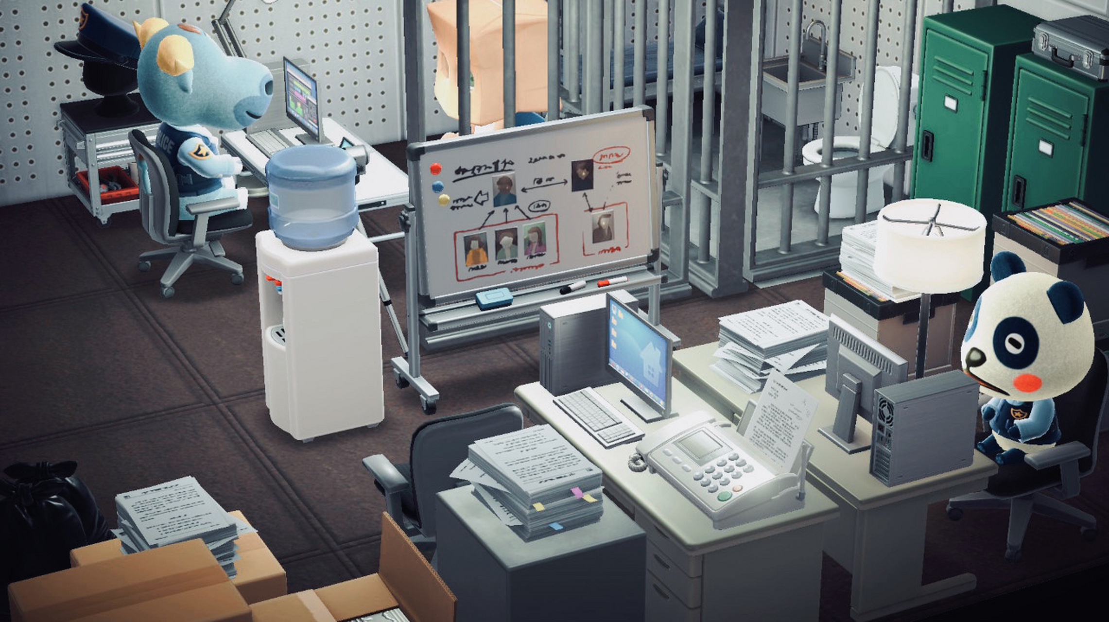 动森 警察局办公室 监狱牢房