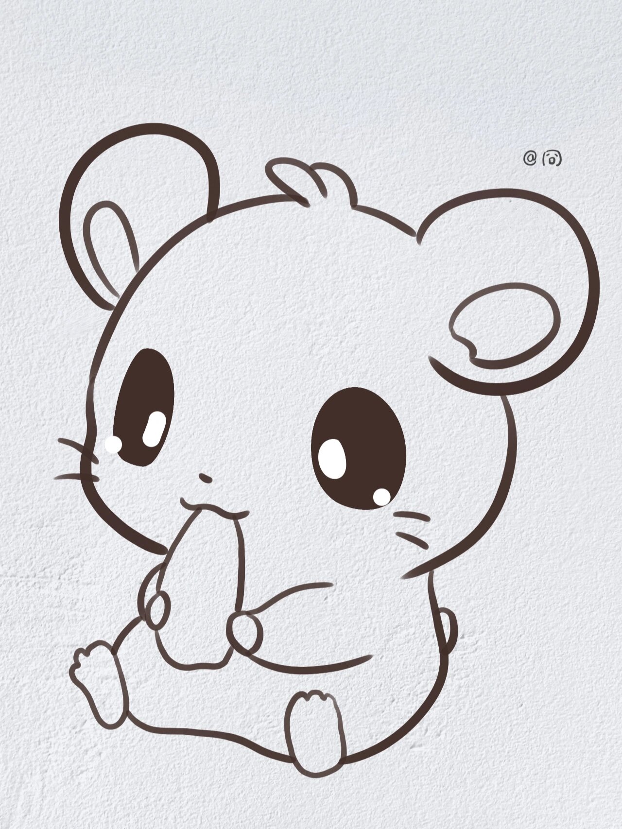 动物简笔画之可爱的小仓鼠(内附过程图)