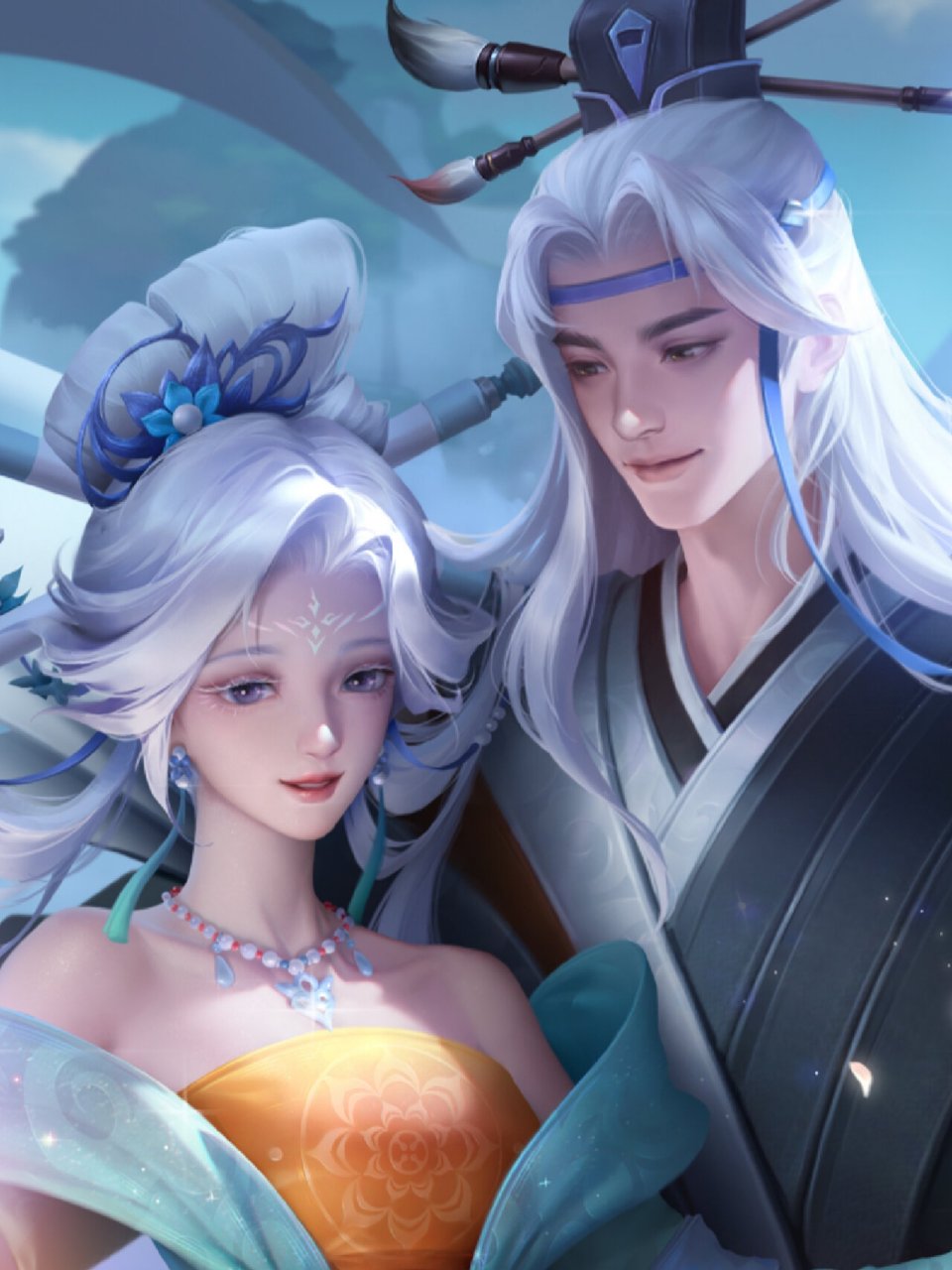 干将莫邪-画中仙 高清无水印海报 好看 真好看