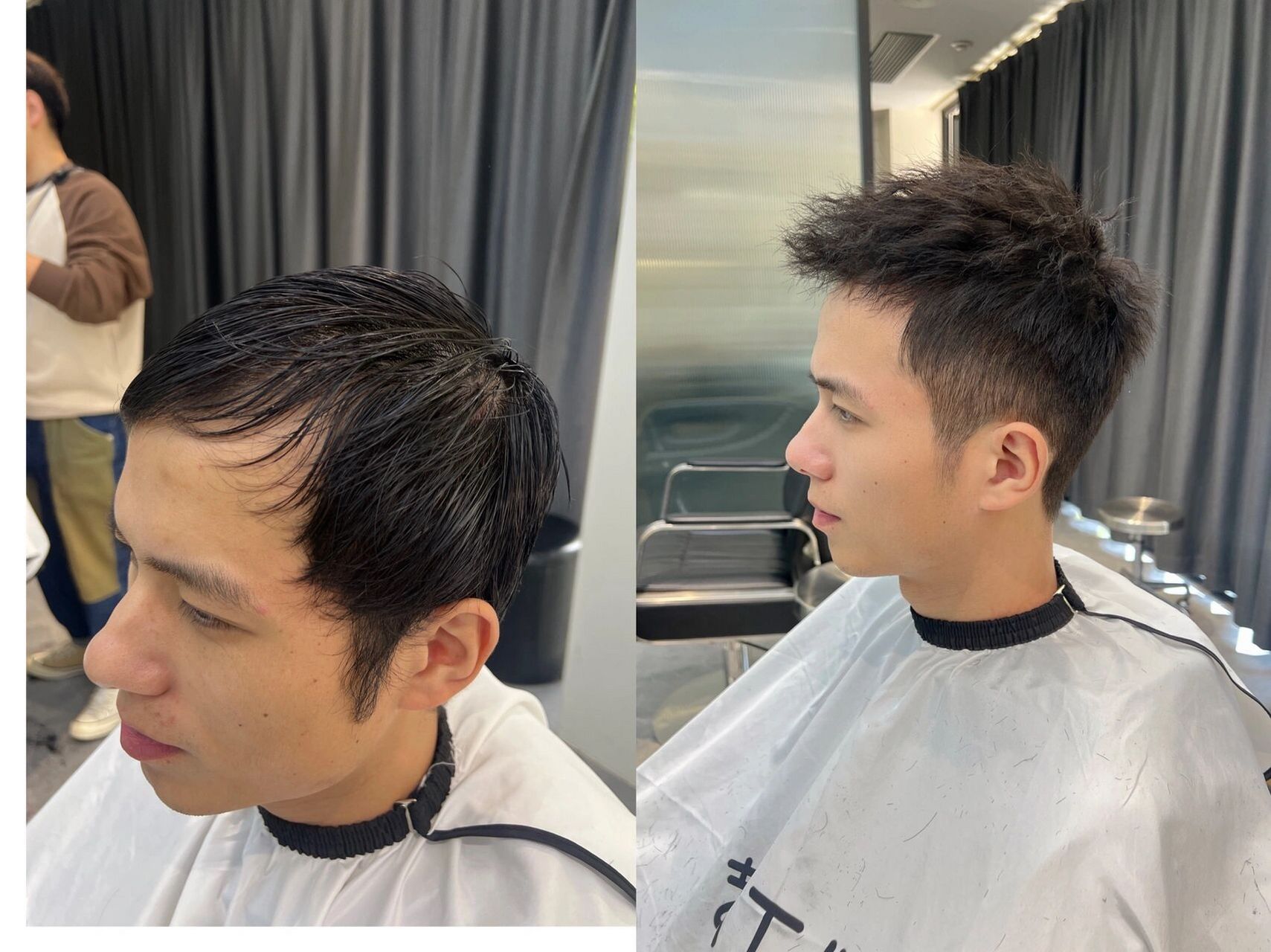 锡纸烫男士烫发 短发男生一定要尝试的一款免打理烫发男士前刺发型