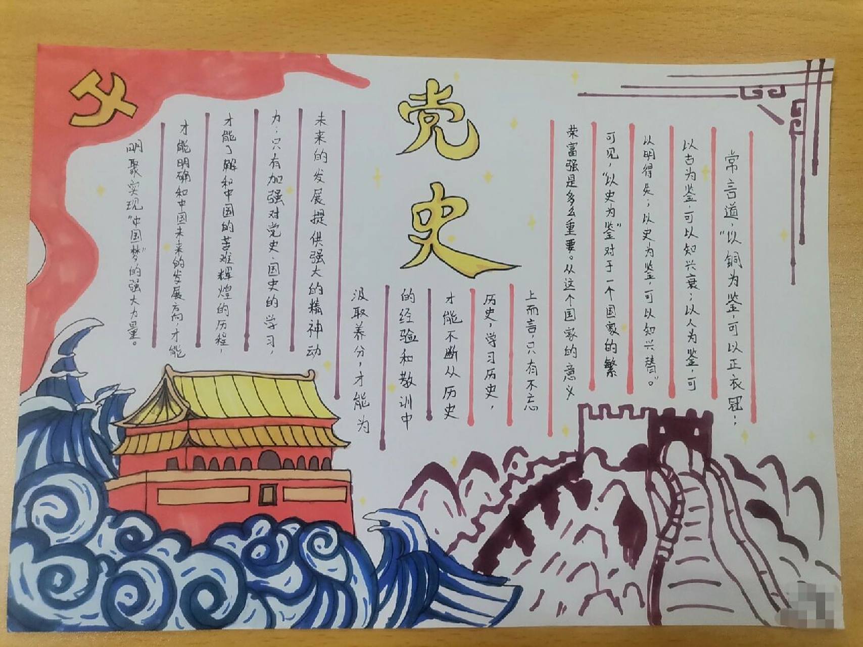 党史手抄报 党史手抄报参考了