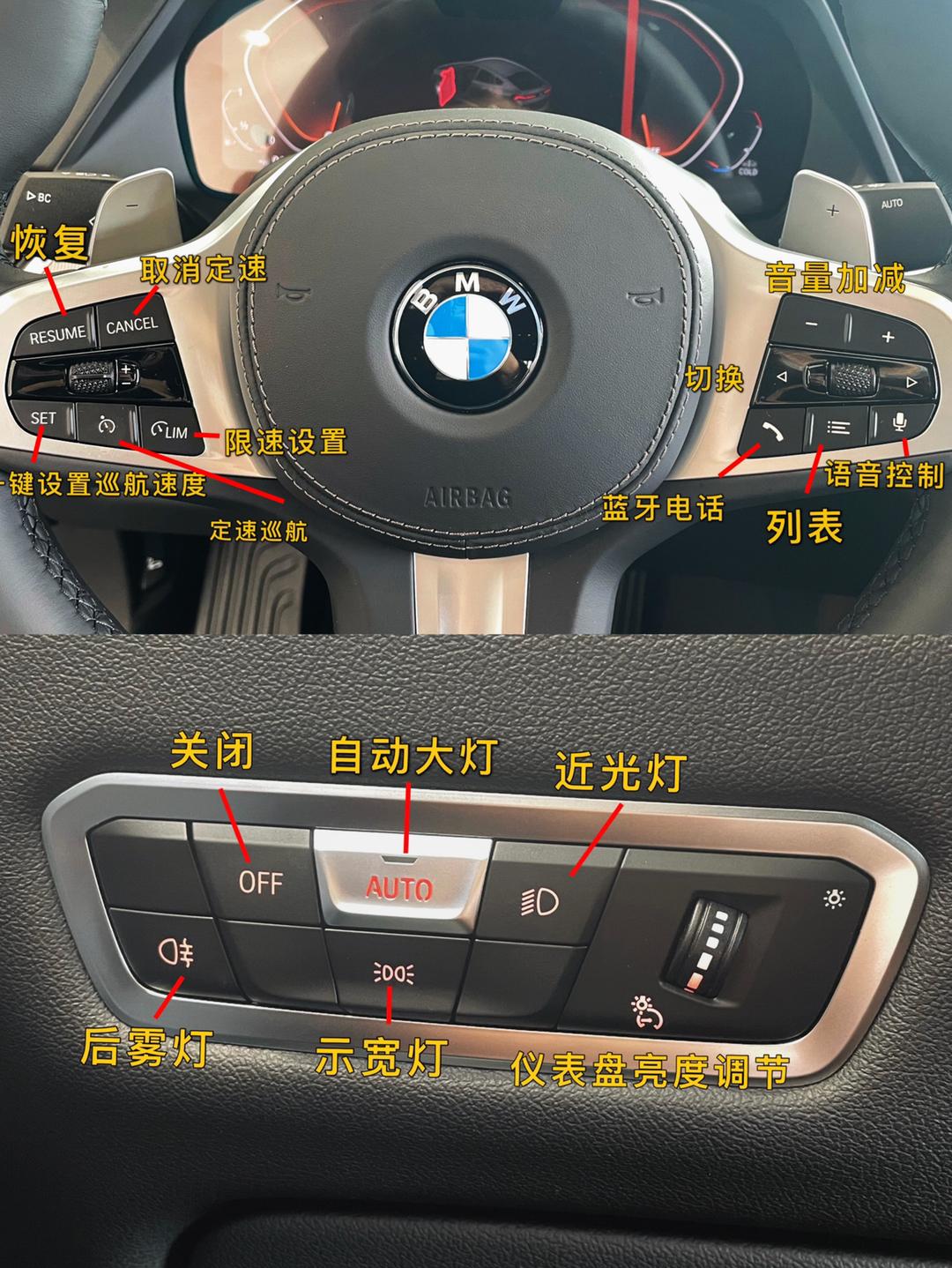 宝马x6按键说明