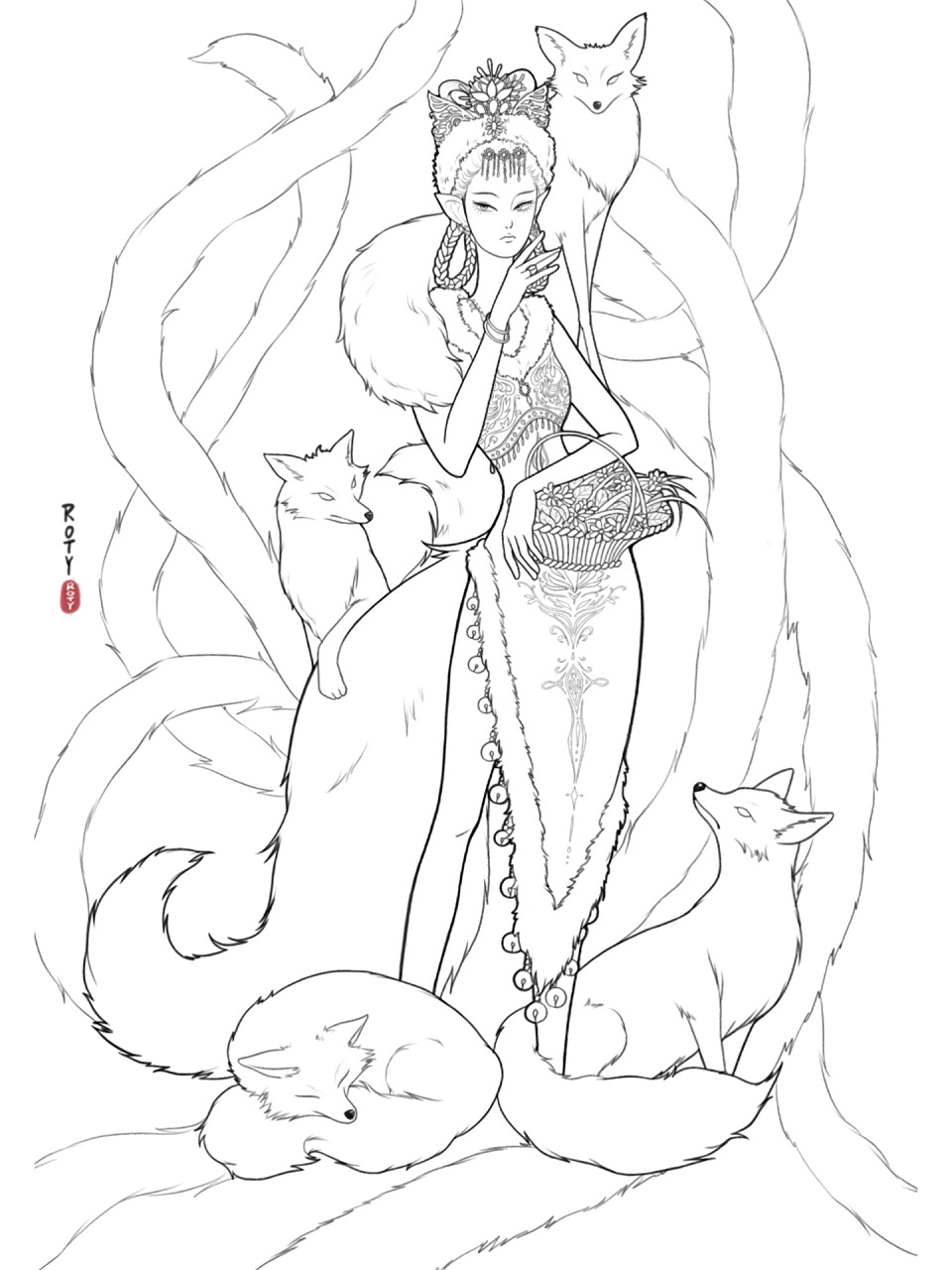 西游记:玉面狐狸精 玉面狐狸来咯～ 造型参考了86版西游记中的造型噢