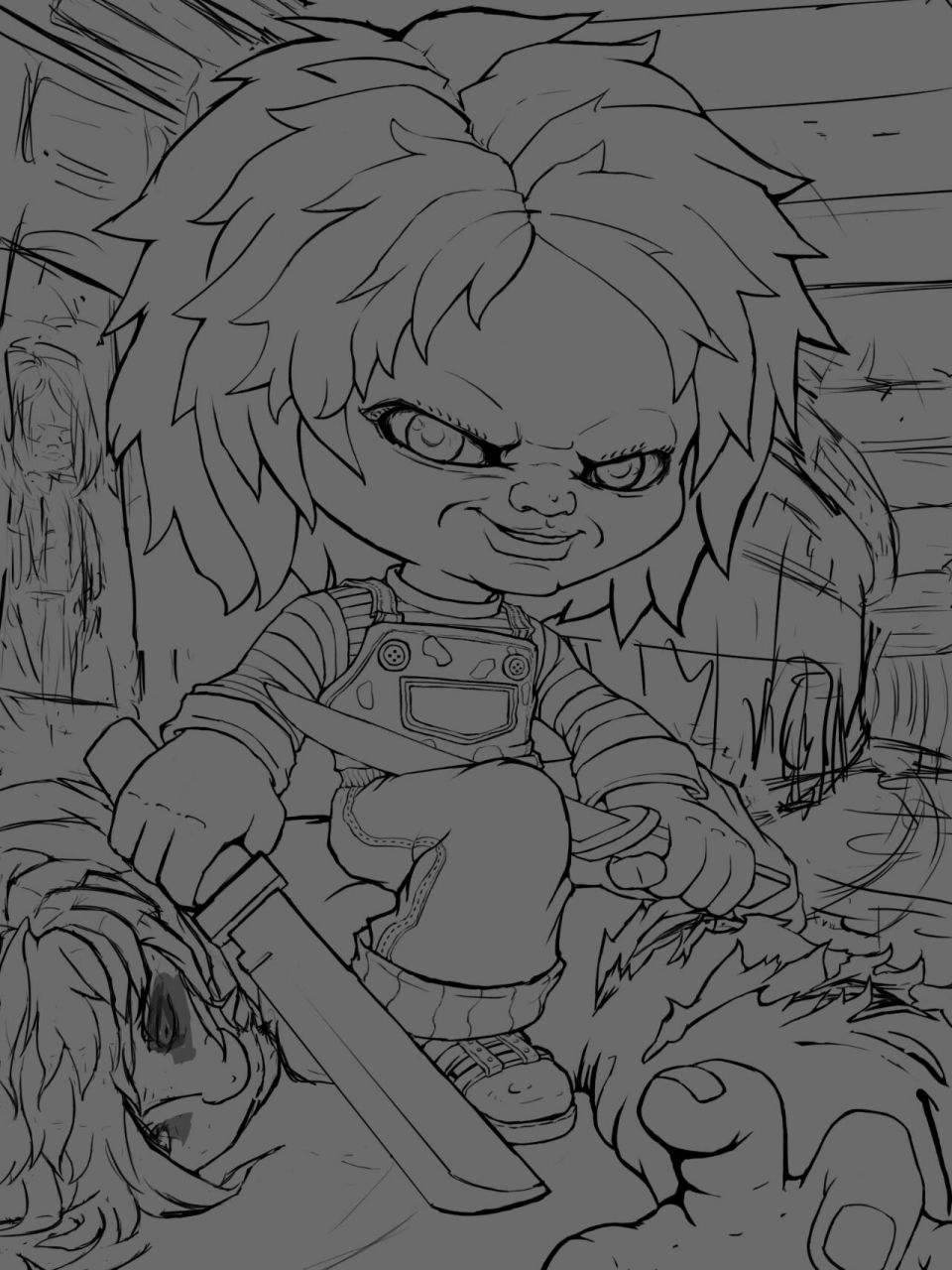 新作鬼娃回魂恰吉 这图快把我画死了01