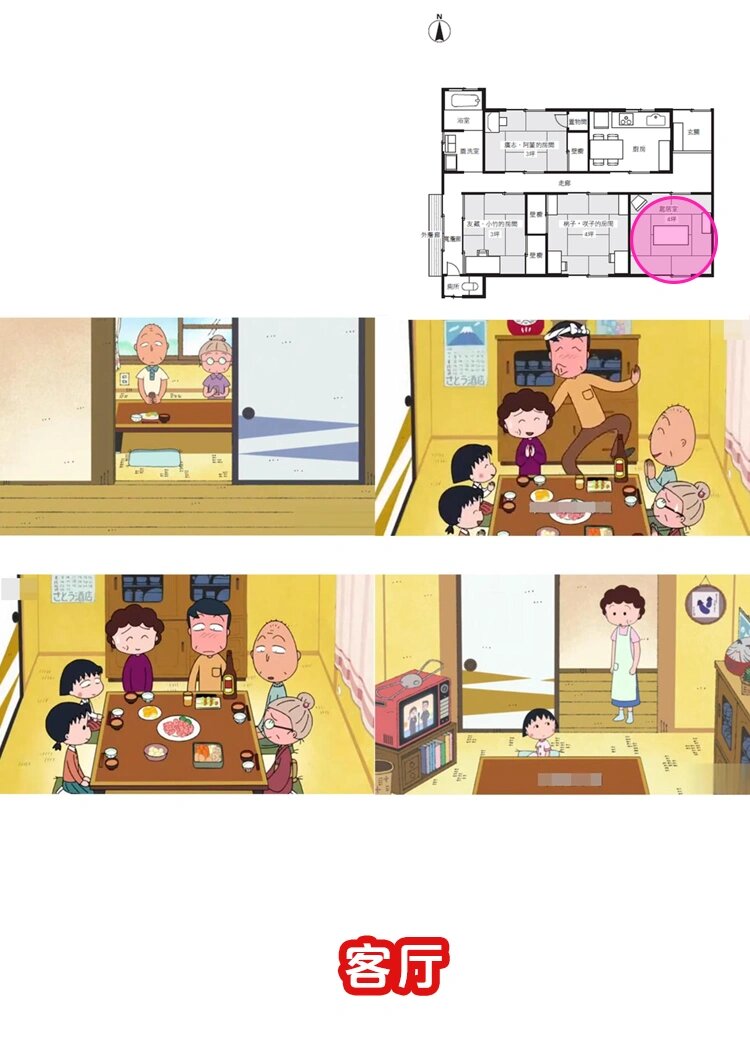 樱桃小丸子家户型揭秘!必进!原来这么有爱!