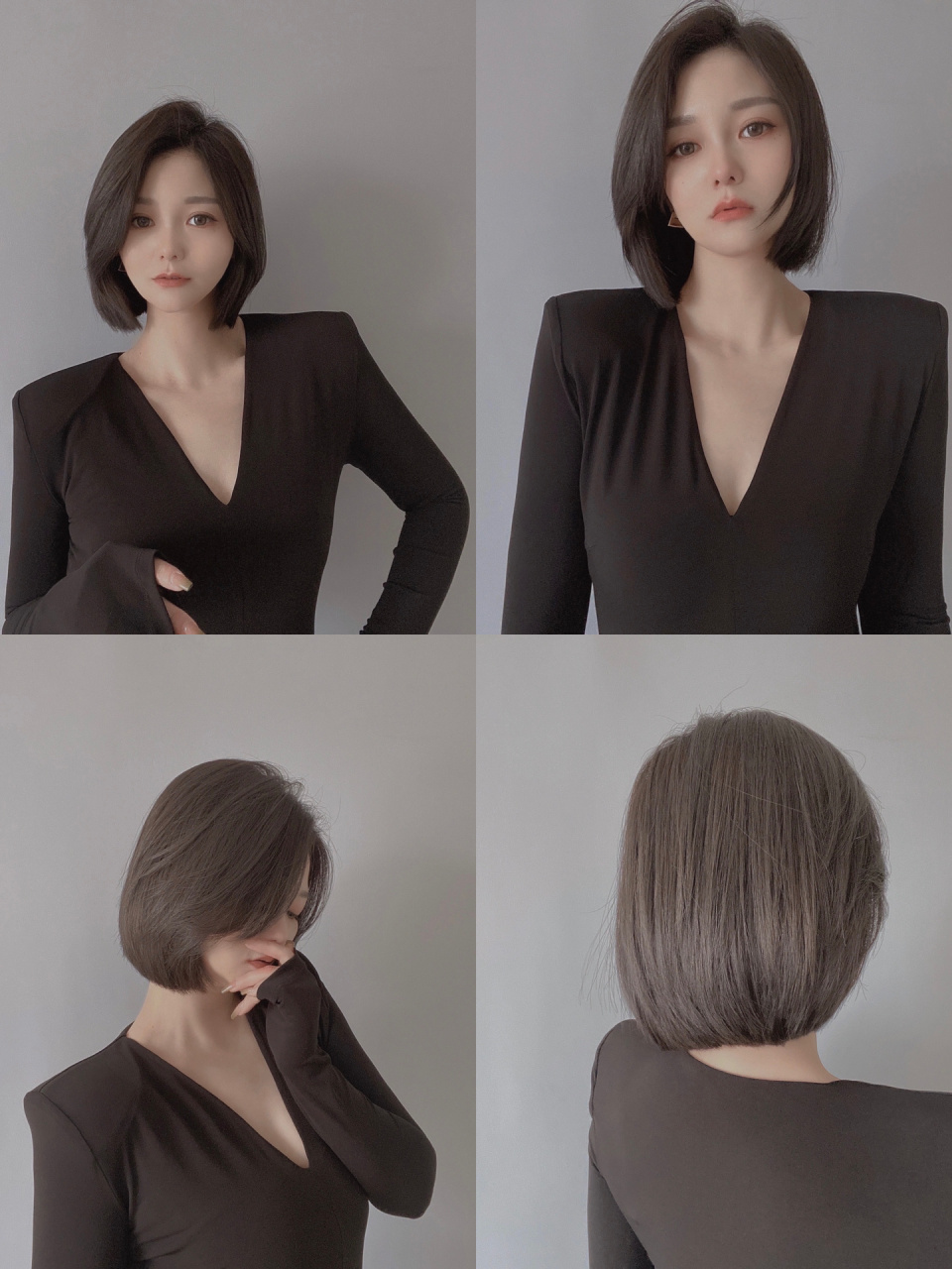 少女感满满的齐肩短发发型!