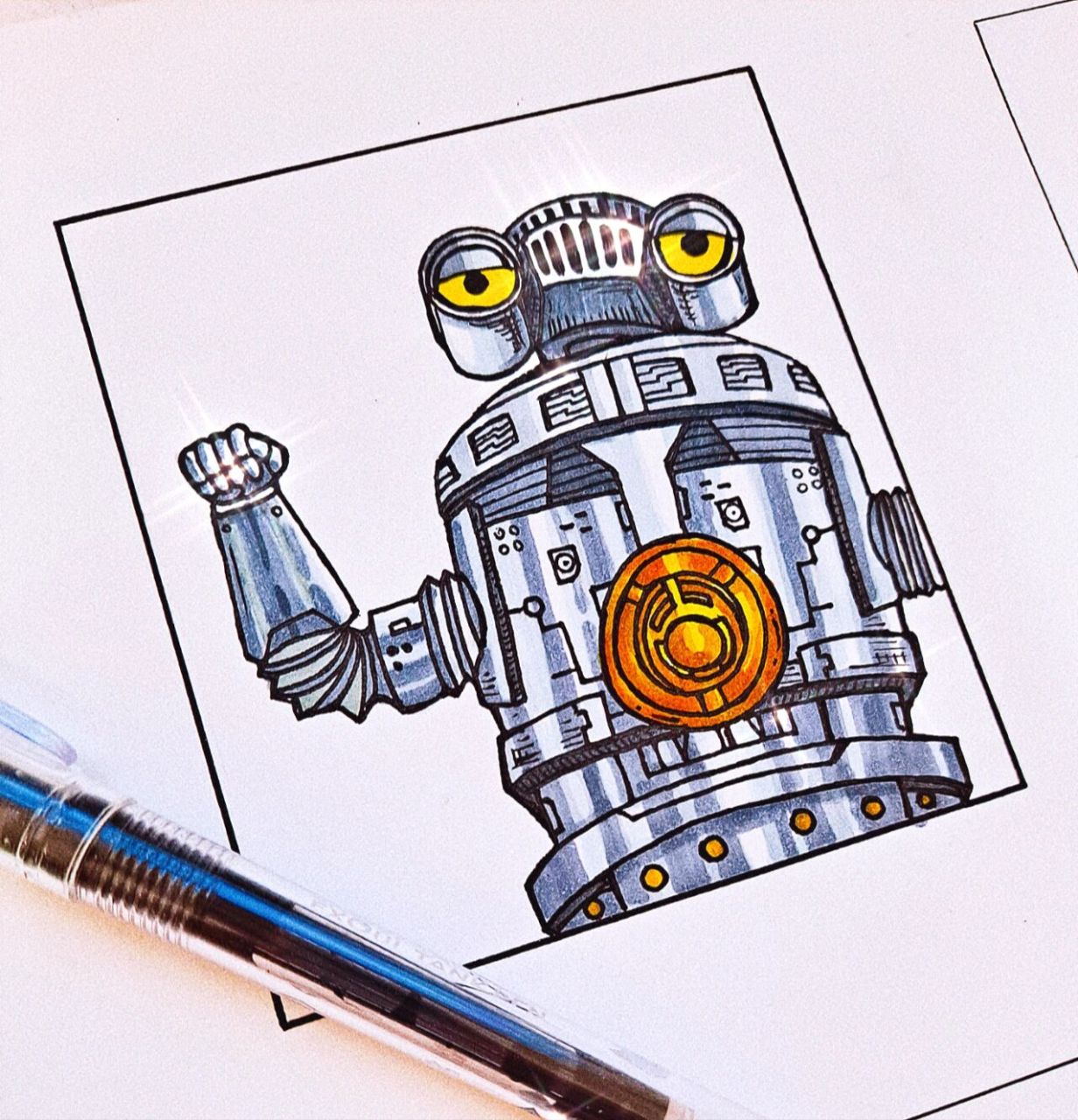 随手画赛文加~ 随手画赛文加,友好又强大的奥特曼的好帮手,关键长得太