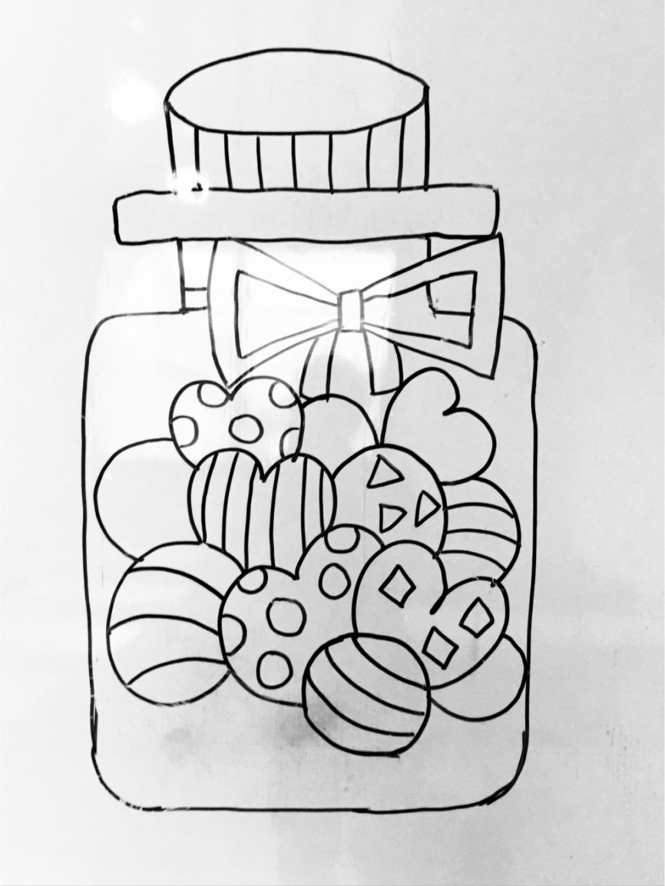 糖果瓶子简笔画罐子图片