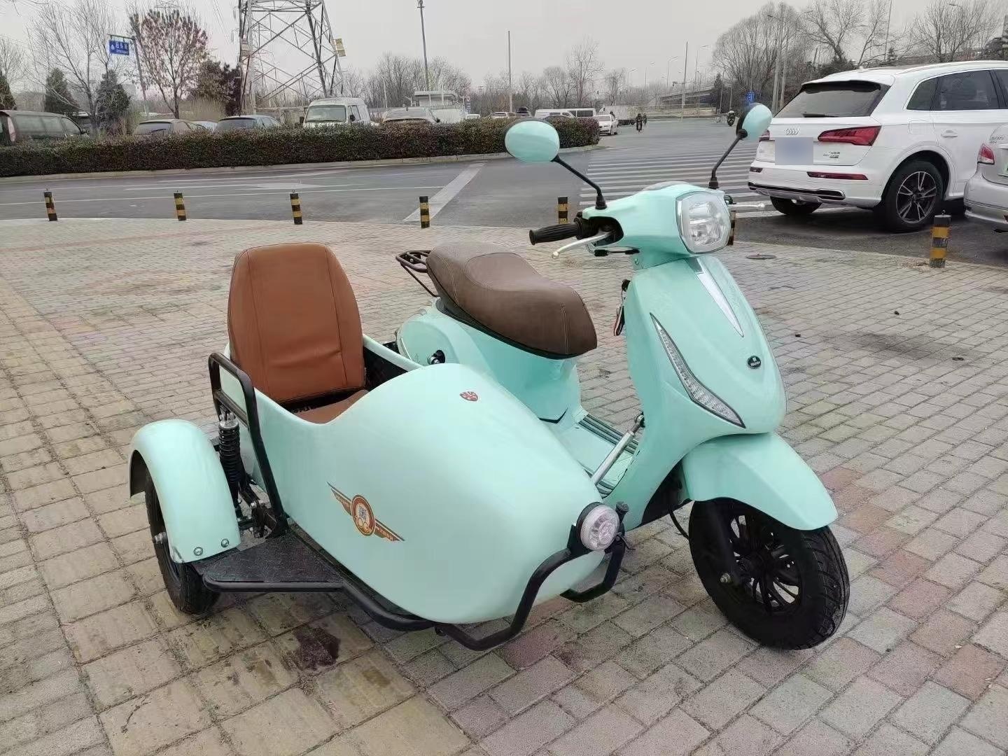 新到2022年3月京b公户环爵125踏板挎子,实表400多公里,准新车!