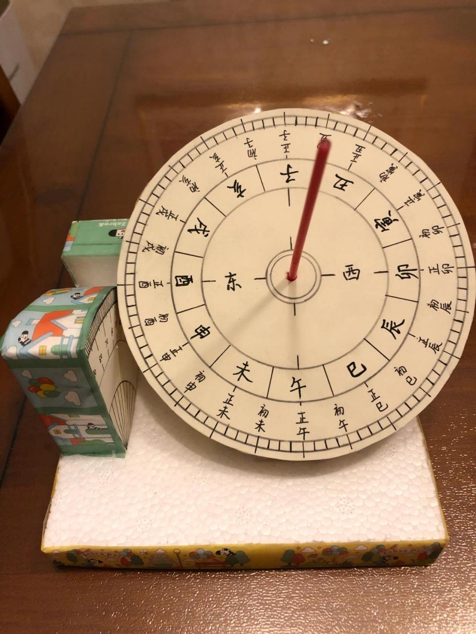 小学生数学作业,自制日晷～～ 小学生数学作业,自制日晷～～ 材料