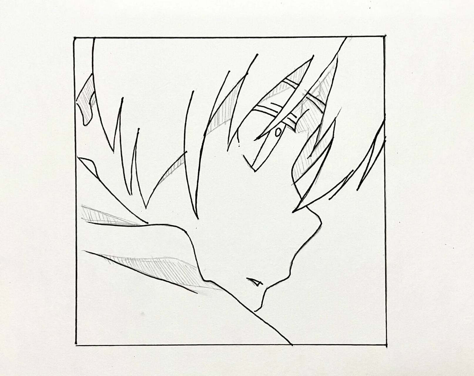 手绘动漫头像侧脸|附过程 no.