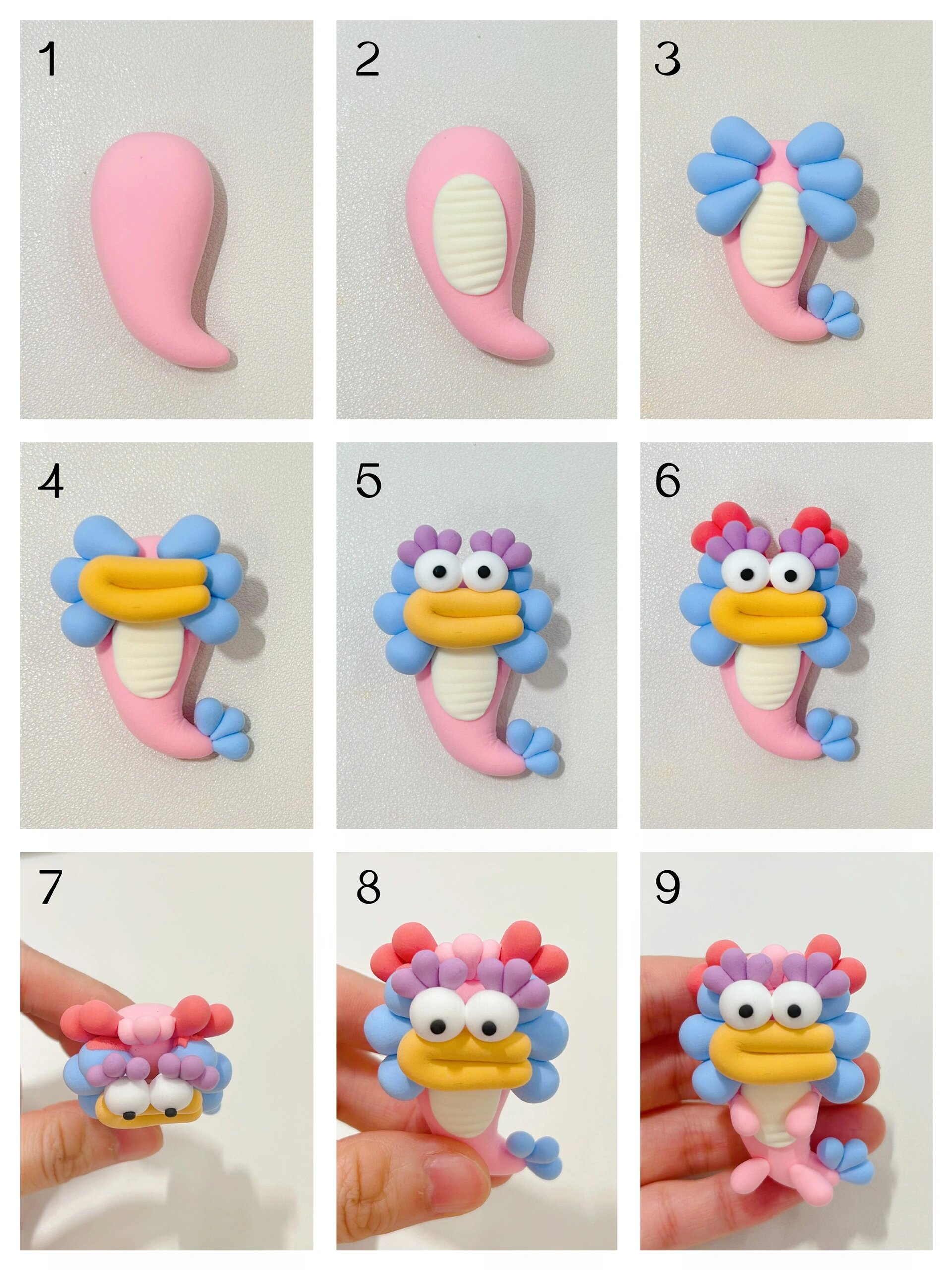 简单粘土教程|有手就会的新年龙94手工diy