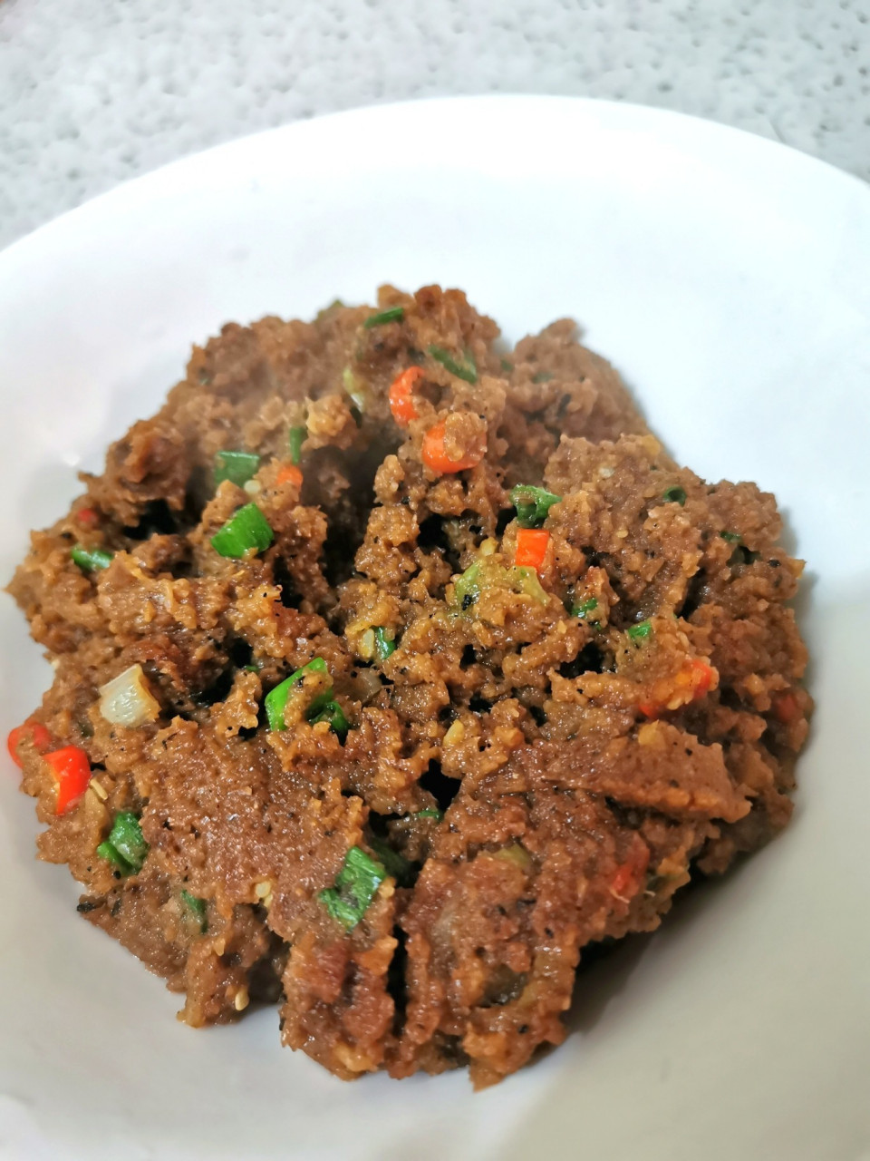 湖南下饭霉豆腐渣 小时候年底打豆腐,豆腐渣会拿来发酵嗮干做成霉豆渣