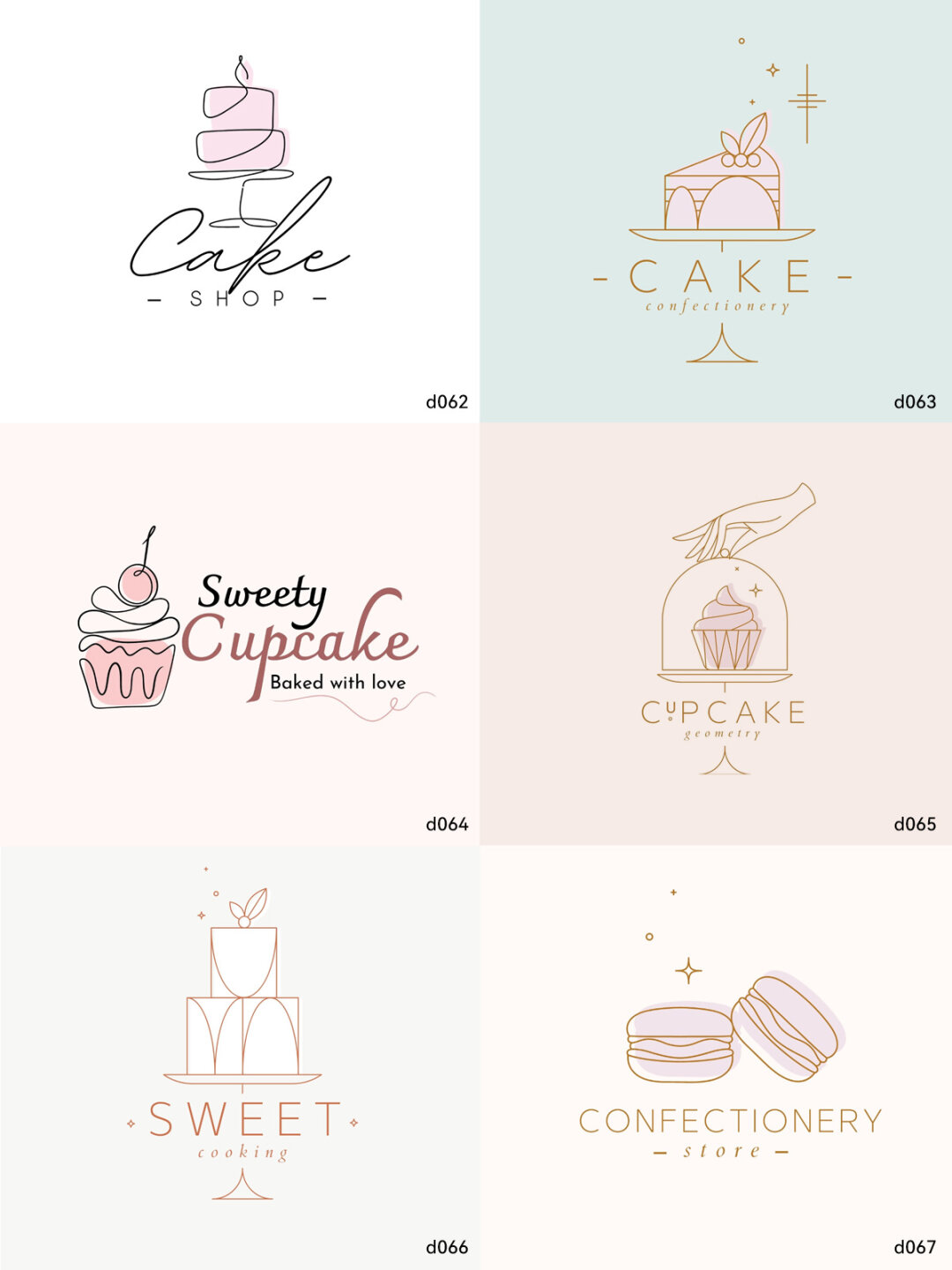 蛋糕店logo设计#  #简约logo#  #甜品logo设计#  #烘焙logo# 小清新