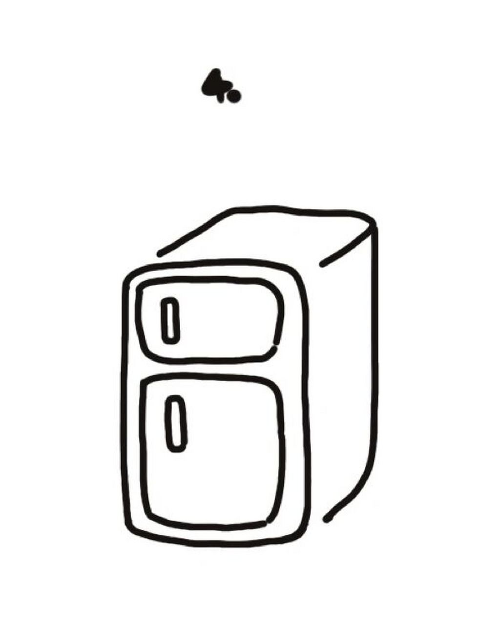 95手绘教程|如何画冰箱?
