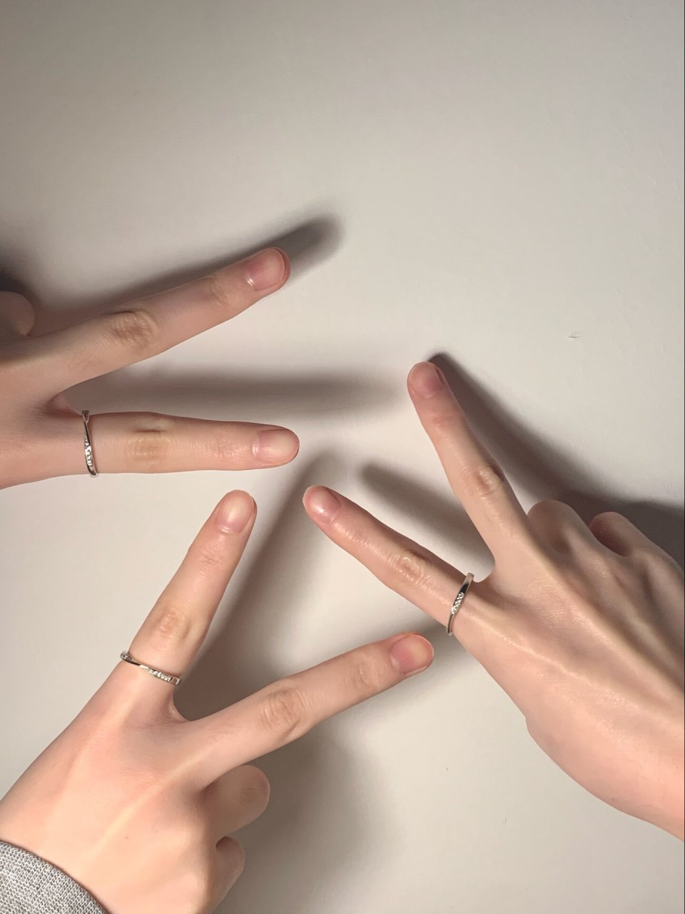 三人闺蜜戒指💘我就看看谁不想拥有 是圣诞节可以送给闺蜜的礼物