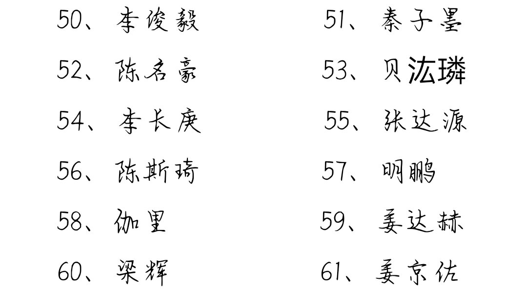 偶练100人名单照片图片