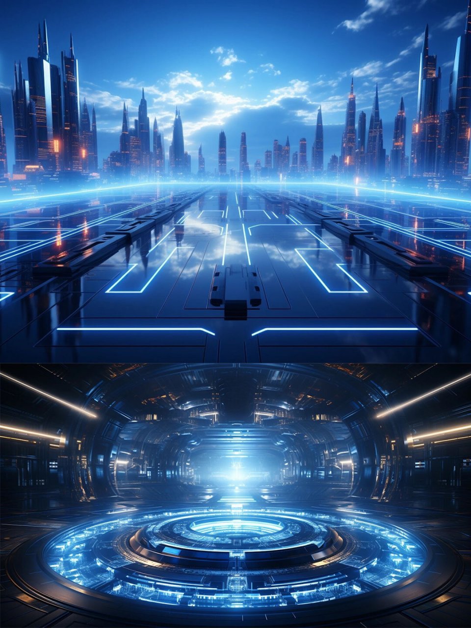 摄图网|科技感未来城市背景素材 畅想未来之时,科技感未来风的背景