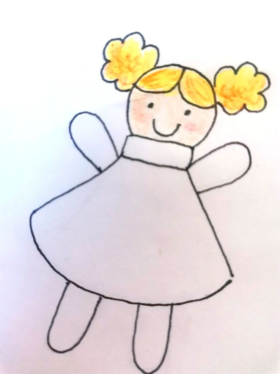 简笔画的洋娃娃步骤来喽 喜欢画洋娃娃的友友看一看简笔画法的洋娃娃