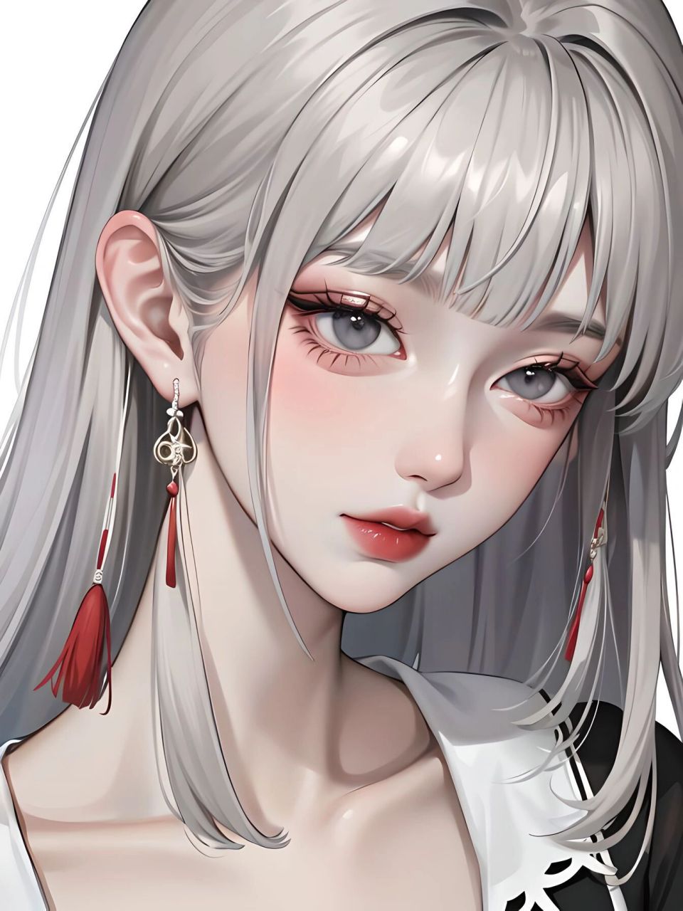 银发少女|清冷孤傲少女风 好喜欢少女这种清冷的孤寂空灵感