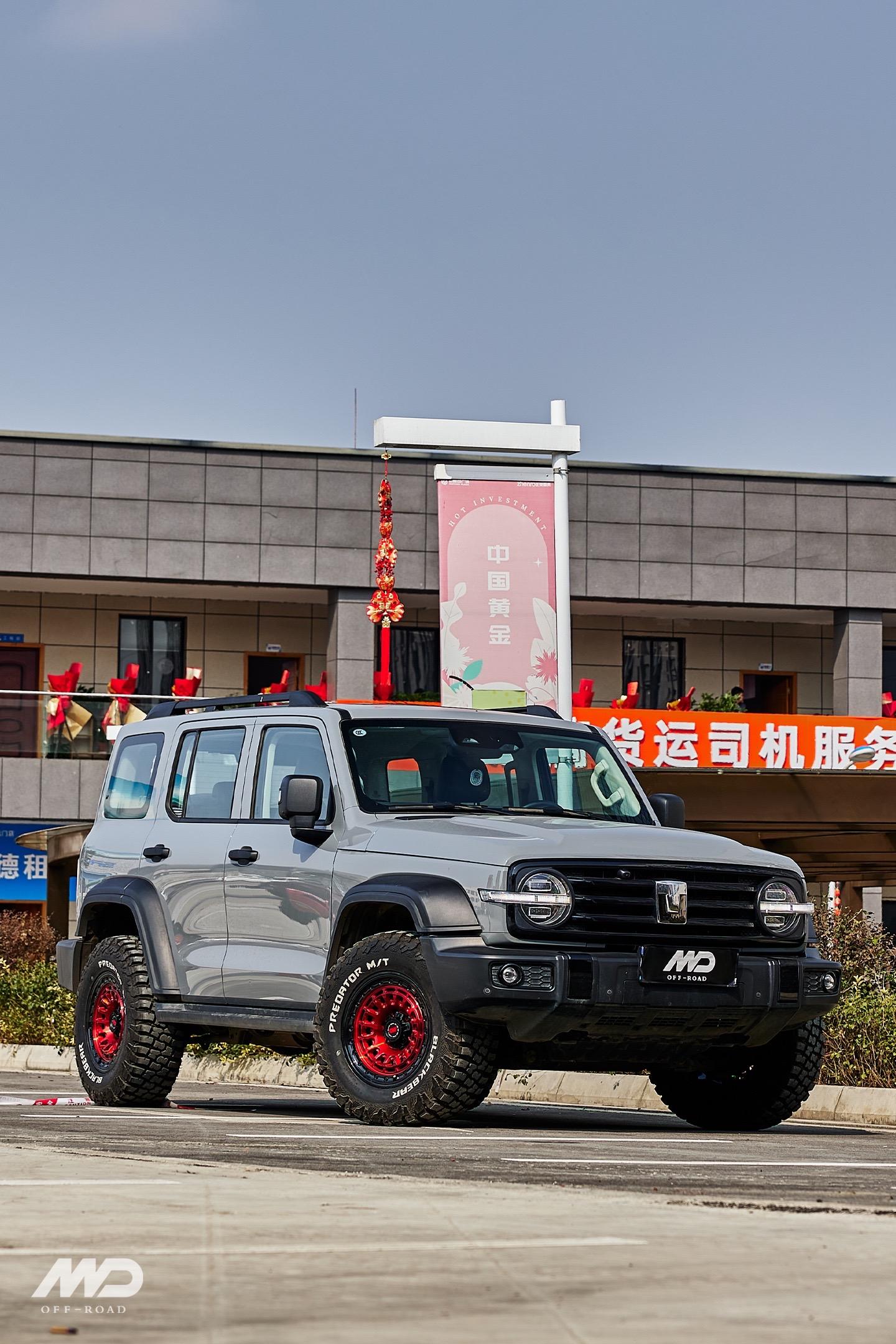 坦克300换这套轮毂轮胎帅不帅?md m102 17x8