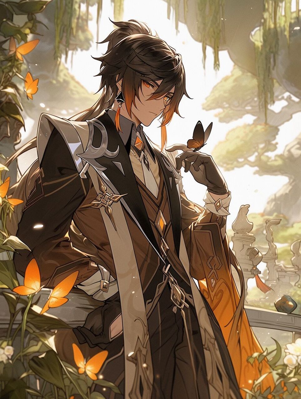 【原神人物】钟离 | 精品美图 本名来源于为所罗门七十二柱魔神第二十