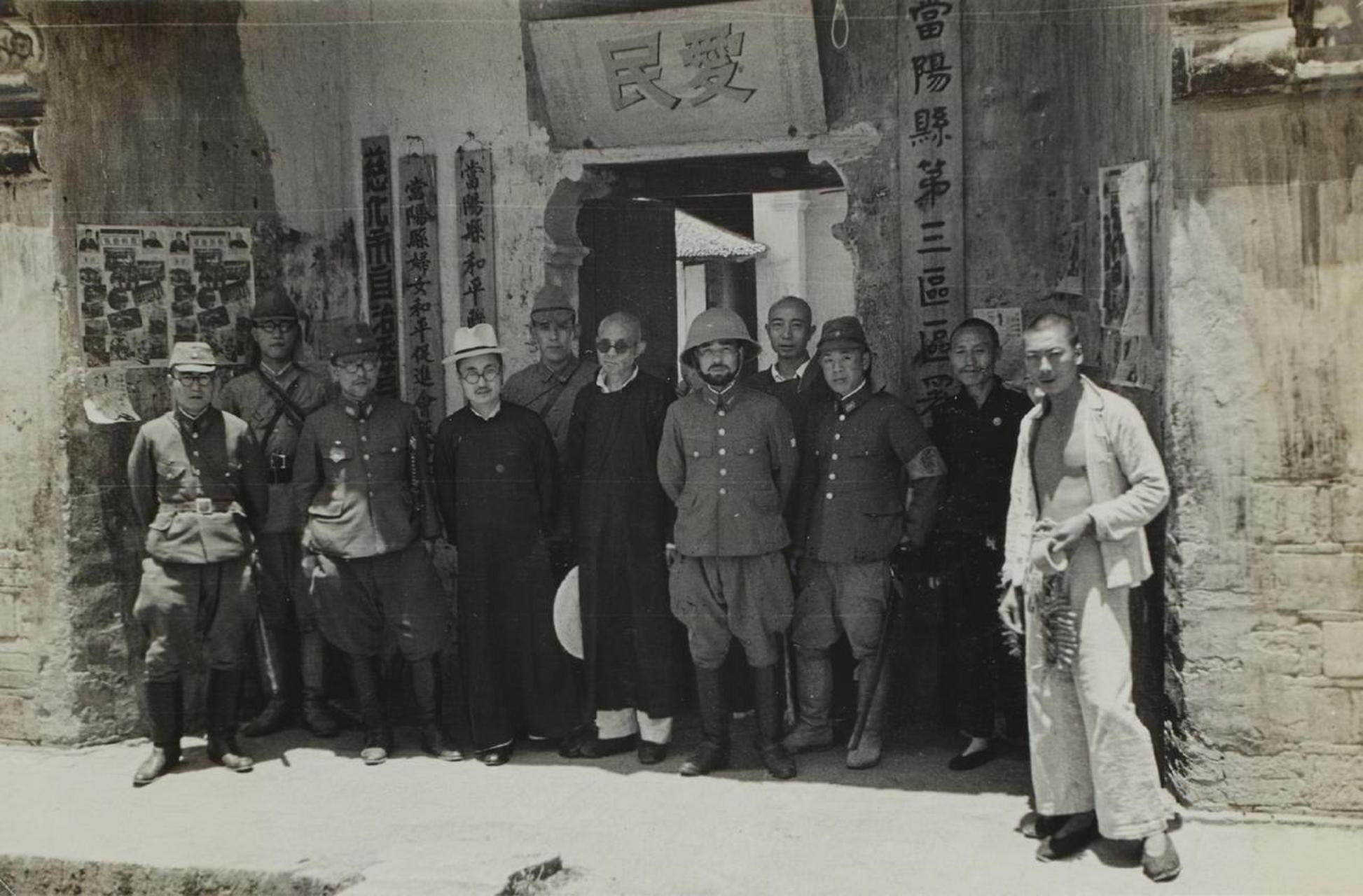 侵华日军占领宜昌当阳时的铁证历史照片曝光铭记历史 最珍贵的照片 老