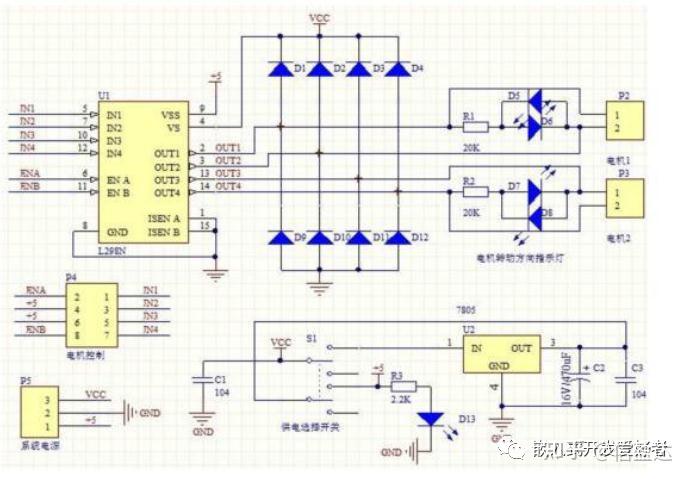 直流电机调速模块原理图片