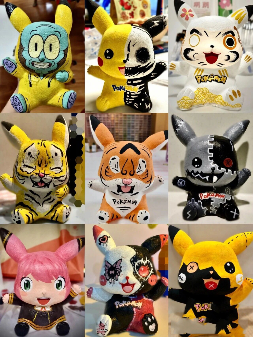 石膏娃娃皮卡丘配色参考合集!