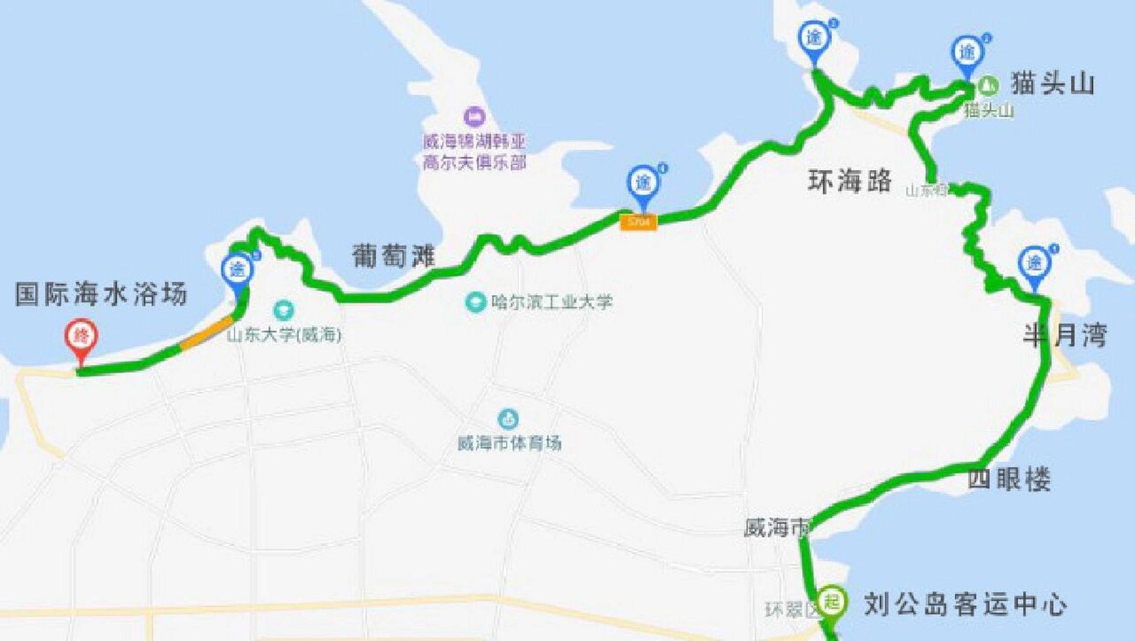威海旅游攻略7515最全路线图96 本人提供 租车 包车服务 包车
