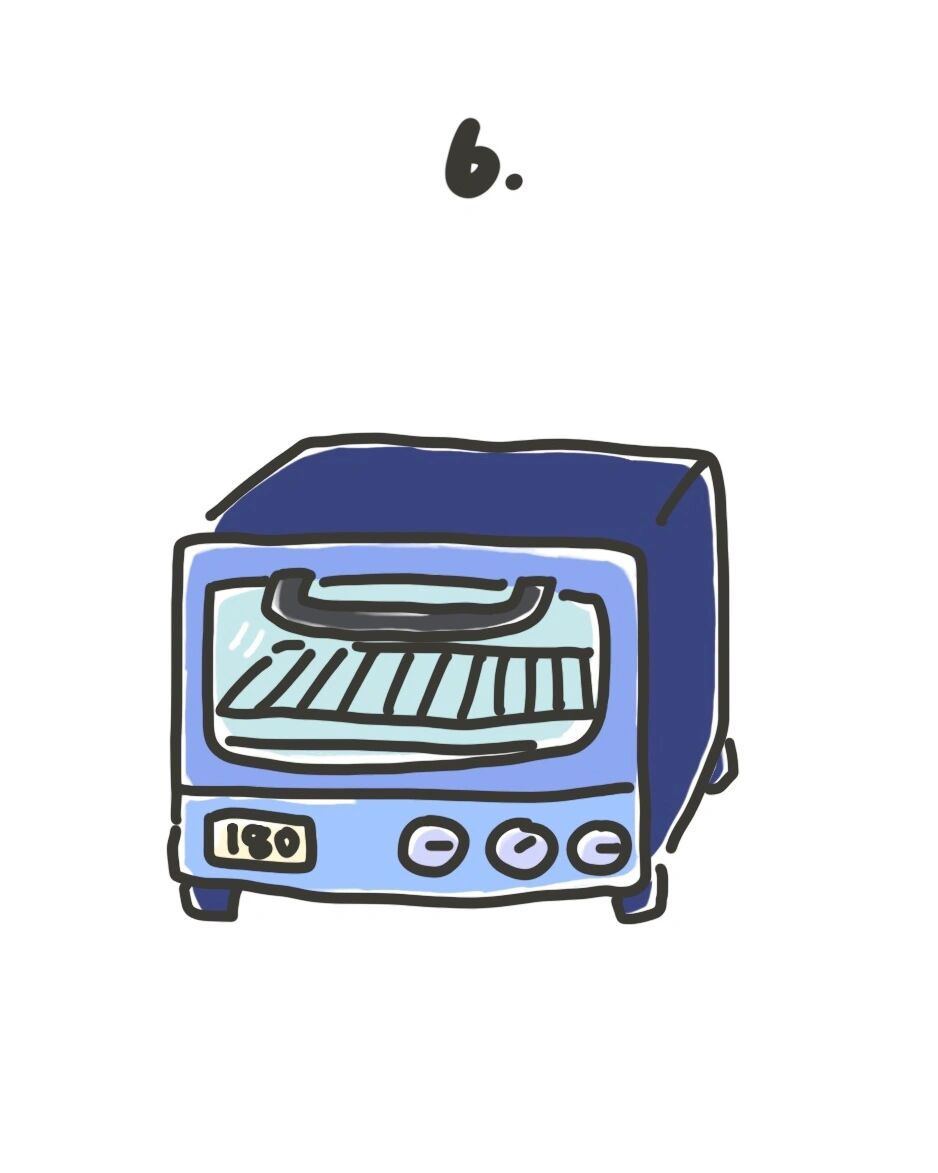 手绘教程|如何画烤箱? 厨房类的来喽!一起来画一个烤箱吧. step1